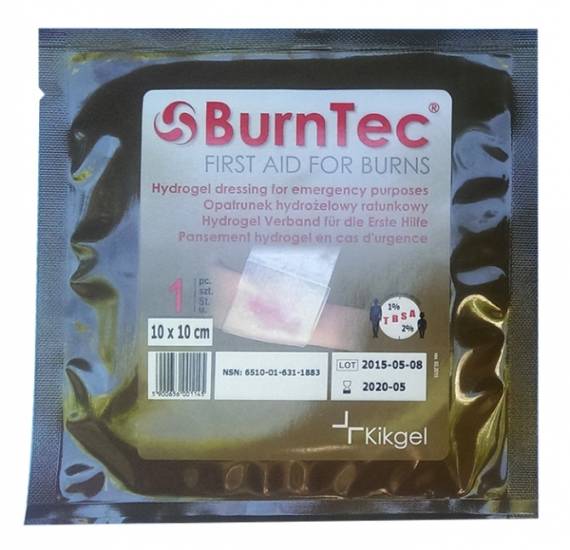 BurnTec10x10wojskowy Ожог и первая помощь в отдаленной местности!